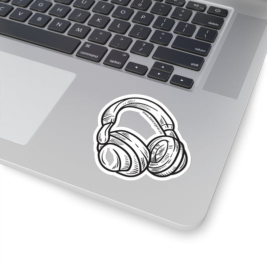 B&W Headphones-Kiss Cut Stickers